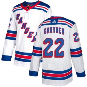 Herren New York Rangers Eishockey Trikot Mike Gartner #22 Authentic Weiß Auswärts
